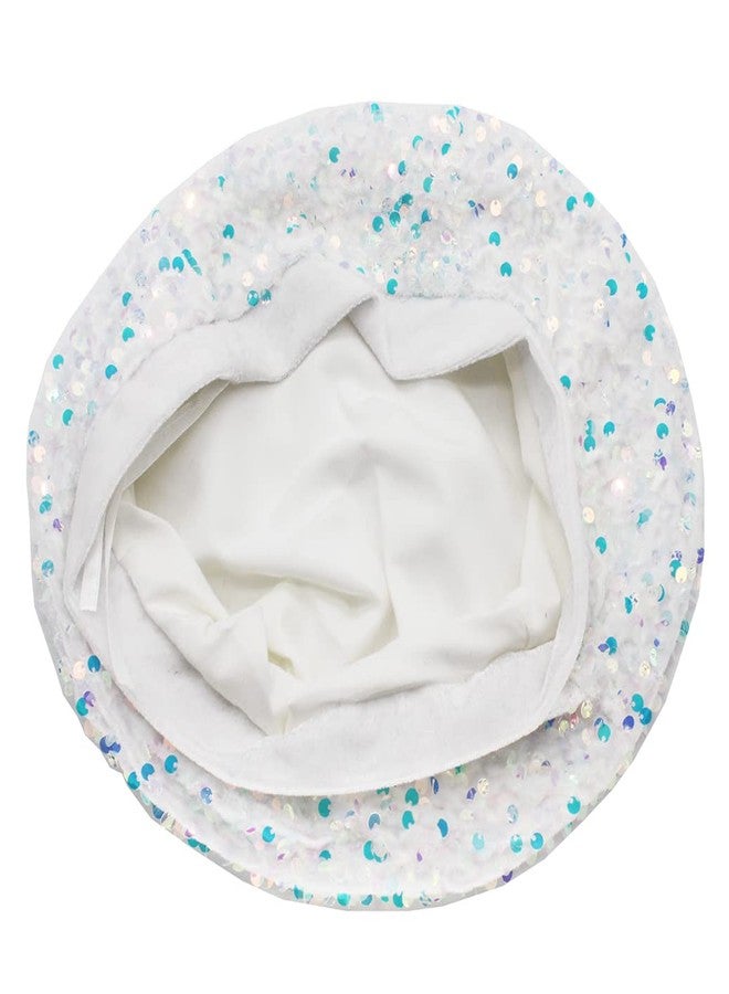 xperry Women's Sequin Beret Hat Rainbow Sparkle Sequins Shimmer French Style Artist Cap Beanie - Image 3